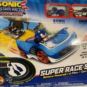 Sonic Stars Racing Transformed ,,Super Racing Set Batteries Powered.